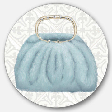 Glam cosmetics Blue Bag - Fashion Circle Metal Wall Decor